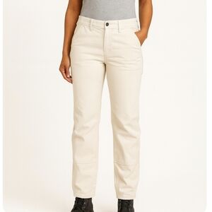 Carhartt Canvas Work Pants 33x30 Natural Unisex Women’s Size 12, Straight Leg
